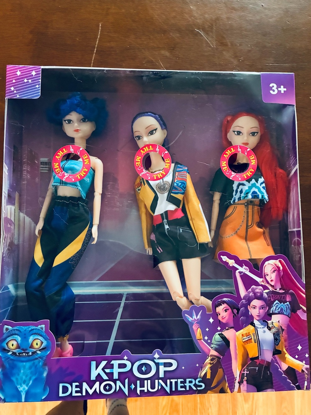 Doll Set - Purple, Blue, Red